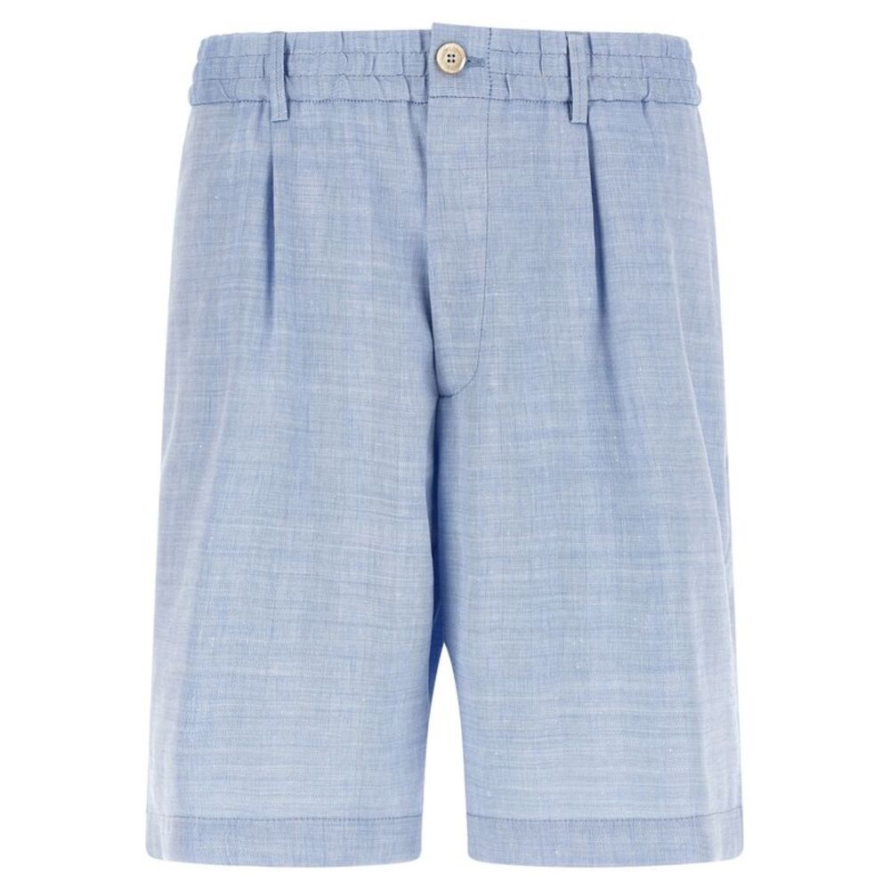 Brunello Cucinelli Men Chevron Bermuda Shorts